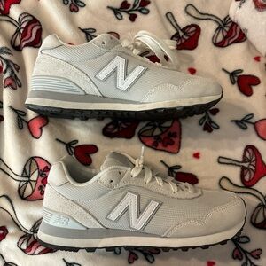 New Balance white and grey 574